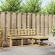 Set vanjskih sofa s jastukom 4 pcs Bijela i bež