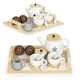 Eco toys drveni čajni set 17 elemenata ( w10b318b )
