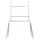 GEMBIRD TVS-86F-01-W Gembird Podno postolje za TV, 55-86inc, belo/drvo