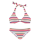 VENICE BEACH Bikini  modra / svetlo roza / črna / bela