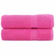 Vidaxl Premium brisače za roke SOLUND 2 kosa roza 50x100 cm 600 g/m2