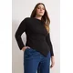 Trendyol Curve Ženska bluza Tbbaw26Af00131, Crna