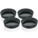 shumee Kuchenprofi modelčki za tartlete Ptissier, premer 11,5 cm, 4 kosi, črni