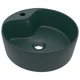 MAISON CHIC Razkošen Umivalnik - Kopalna umivalnik - Lavabo mat temno zelen 36x13 cm keramičen, (21684698)