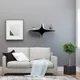 Hanah home Zidna polica Crno-Bela