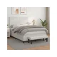 Den Box spring postelja z vzmetnico bel 140x190 cm umetno usnje