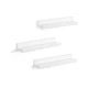Set od 3 zidne police SHELFY, bele