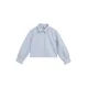 WE Fashion Bluza modra / svetlo modra / bela