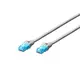 CAT 5e U-UTP patch cord, PVC AWG 26/7, length 10 m, color grey