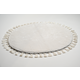 ARTEMIS Okrugli tepih 80x80, Krzneni, Beli