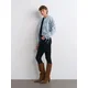 Dilvin Zimski plašč Puffer- und Daunenmäntel moder denim
