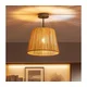 Brilagi - LED površinsko pritrjen stropni lestenec CERIA BOHO 1xE27/60W/230V O 28 cm črna/rjava