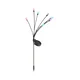 LED RGB solarno svetlo FIORINI 8xLED/1,2V 600 mAh IP44 crna