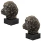 shumee Zlati prinašalec - pasja figurica, doprsni kip na kamnitem podstavku, skulptura, trofeja za razstavo psov, Art-Dog