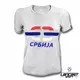 Break Limit ženska T majica Logo/Srbija, bela