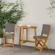 vidaXL Zunanje bistro stolice 2 pcs Temno siva 38 x 46 x 85 cm
