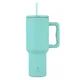 shumee Termo vrček Bermuda Green 1200 ml z metino slamico