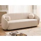 Kavč Rocklin 112 (Loop 01) Svetlo rjava, 208x80x76cm, Blago, NogeNoge: Plastika