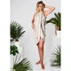 Brisača za hamam CRUISE 100% naravni bombaž YEYE bež-rjava