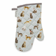 Modra bombažna kuhinjska rokavica Cooksmart ® Curious Cats