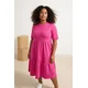 Trendyol Curve Ženska haljina TBBSS23AH00129, Roze