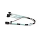 Supermicro CBL-0237L notranji kabel MiniSAS na 4x SATA 0,7m