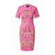Versace Jeans Couture Obleka ACTIVE rjava/zlata/svetlo roza/črna