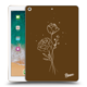 Crna silikonska maskica za Apple iPad 9.7 2017 (5. gen) - Brown flowers