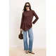 Trendyol Modest Ženska bluza Tctss26Uk00007, Smeđa