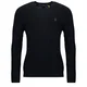 Polo Ralph Lauren PULL COL ROND EN MAILLE TORSADEE LAINE CACHEMIRE Črna