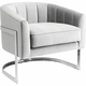 Meblo Trade Fotelja Pure Elegance Grey 77x70x71h cm