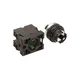 shumee 3-pozicijsko stikalo, 22 mm gumb, črno, 2Z, nepovratno, M22-WRK3/K20 216520
