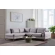 Atelier del Sofa Ugaona garnitura na razvlačenje Aqua, 225x275x100 cm, Siva