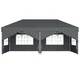 Songmics Paviljon zložljiv Gazebo 600x300x264 cm siva
