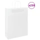 vidaXL Papirnate vrečke 250 kosov z ročaji bela 32x12x42 cm