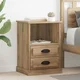 Vidaxl Nočna omarica s predalom 2 pcs artisan hrast 43 x 36 x 60 cm
