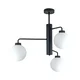 Luster na šipci FLEX 3xE27/60W/230V crna/bela