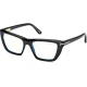 Tom Ford Blue Block Muški/Ženski okvir za dioptrijske naočare 0FT6047-B 154, Crni