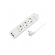 LOGILINK Produžni kabl 3 mesta, 2 USB, prekidač, 1.5m, beli