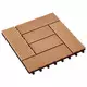 Pločice za decking 11 pcs Tikovina 30 x 30 cm