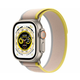 Apple Watch Ultra (GPS + Cellular) 49mm Titanium Case with Yellow/Beige Trail Loop - M/L - Titanium