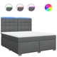 vidaXL vidaXL Box spring postelja z vzmetnico temno siva 180x200 cm blago, (21321354)