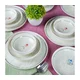 Jedilni set 18 kosov zelena/porcelan