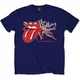 The Rolling Stones Lick the Flag Navy Blue L Majica