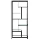 Songmics Knjižna omara 6 polic 30x80x180 cm Črna