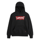 Levis Puloverji BATWING SCREENPRINT HOODIE Črna