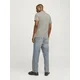 JACK & JONES Majica JJEPaulos temno bež / svetlo siva / črna / bela