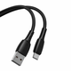 slomart Kabel USB na USB-C Racing X05, 3A, 1m (črn)