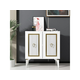 Hanah Home HANAH HOME Capri - White, Gold konzolna miza, (20784964)