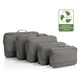 Heys Ecotex Packing Cube 5 Pc Set Grey Stone